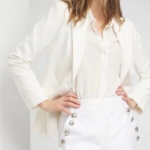 WHBM Mariner Shorts With Silver Buttons, Size 2